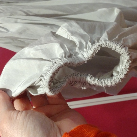 COS women's silk/cotton puffed sleeve blouse. Light green. EUC. Size 12 - Picture 7 of 11